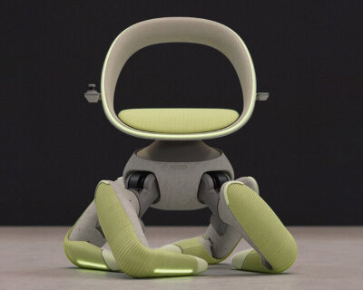 autonomous wheelchair with foldable tentacle legs can climb stairs and sit on the floor