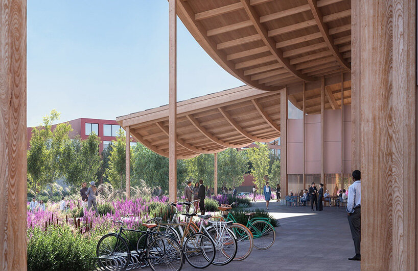 BIG wins congress center competition in france with roofline echoing waves of the seine