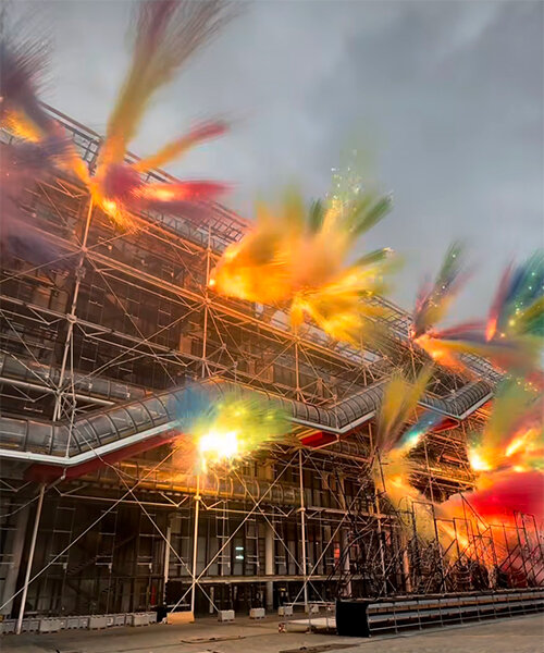 cai guo-qiang marks centre pompidou’s farewell with colossal fireworks painting