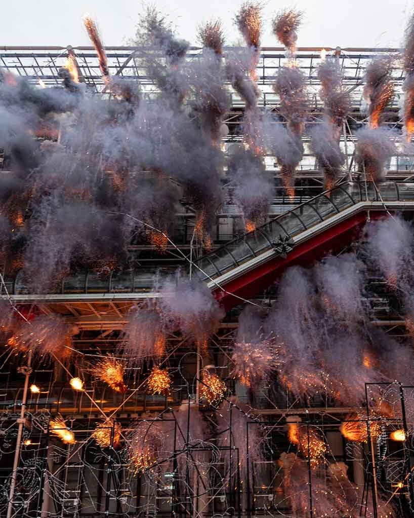Fuegos artificiales del Centro Pompidou