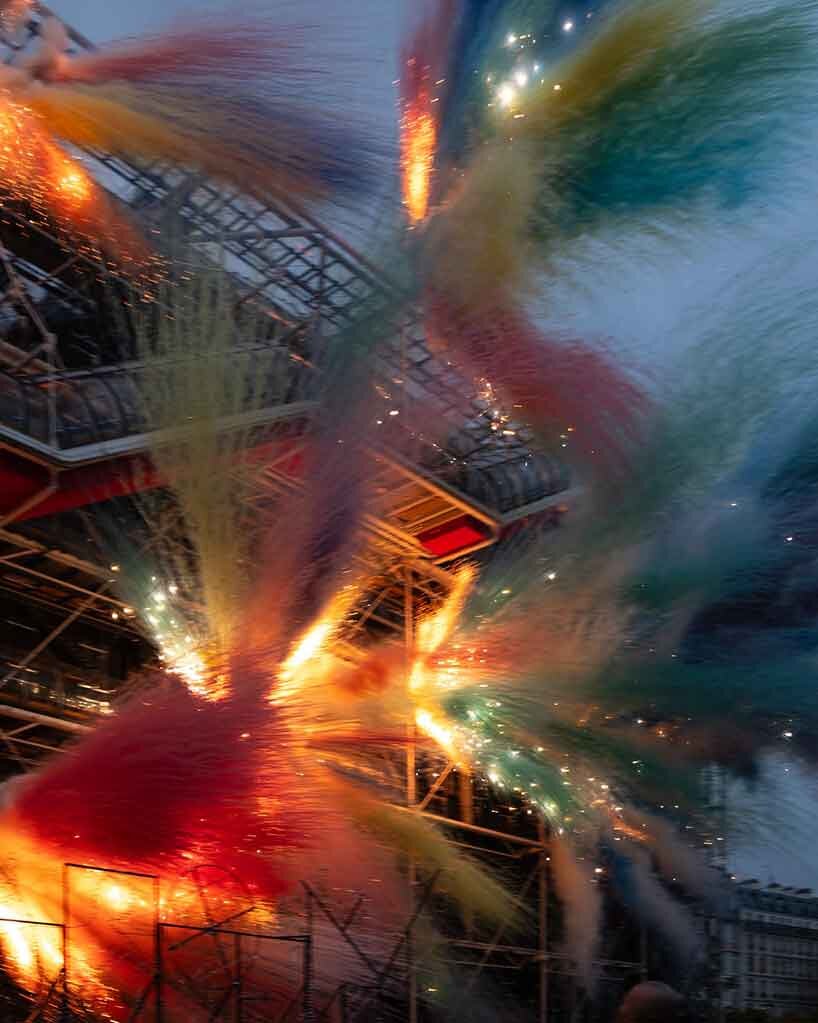 Fuegos artificiales del Centro Pompidou