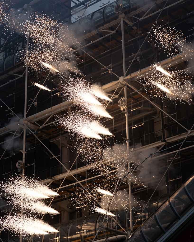 Fuegos artificiales del Centro Pompidou