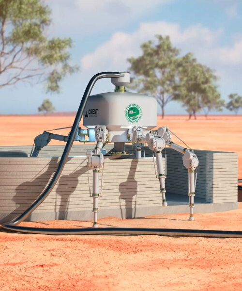 autonomous robot charlotte 3D prints homes on earth and in space without using cement