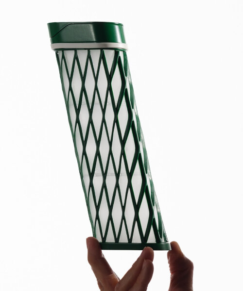 collapsible and pocket-sized water bottle elio leans when it stands