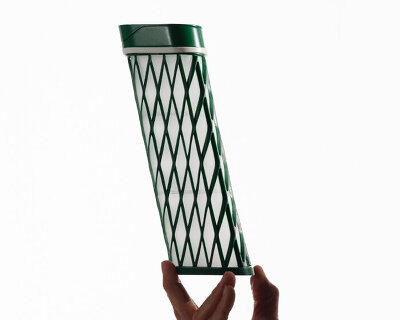 collapsible and pocket-sized water bottle elio leans when it stands