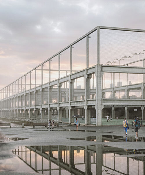 regenerative plan turns decaying structures into civic playgrounds on manhattan's waterfront