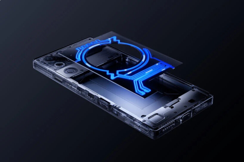 Esto no es una animación, sino agua real que fluye a través del plato.