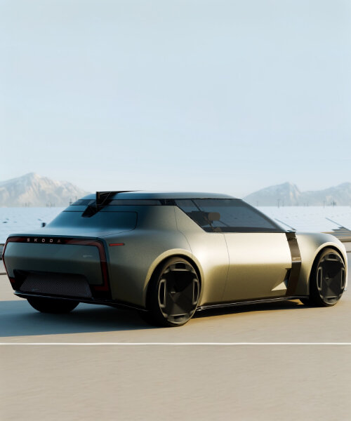 Modern škoda 1000 mbx car has foldable cinema-style seats