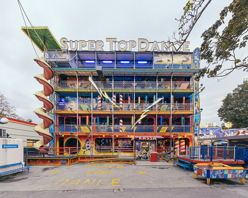 franck bohbot captures vienna's historic amusement park as gallery of sculptural forms