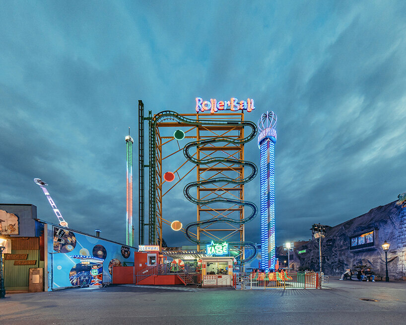 franck bohbot captures vienna's historic amusement park as gallery of sculptural forms