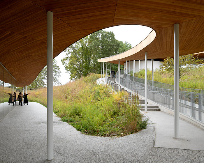 with its iconic, serpentine architecture by SANAA, grace farms turns ten years old