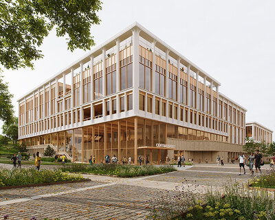 henning larsen to create centralbadet swimming and sports hub in gothenburg, sweden