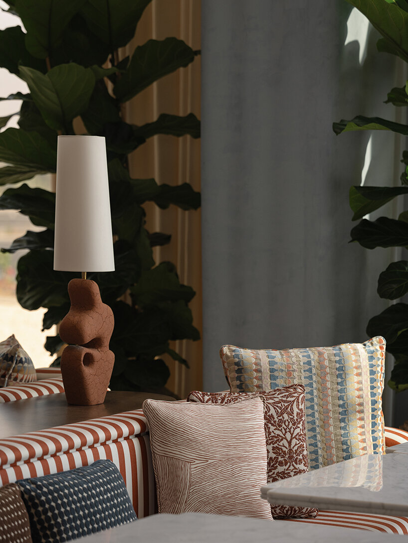 IDST pairs memphis playfulness with mediterranean ease in wave restaurant, dubai