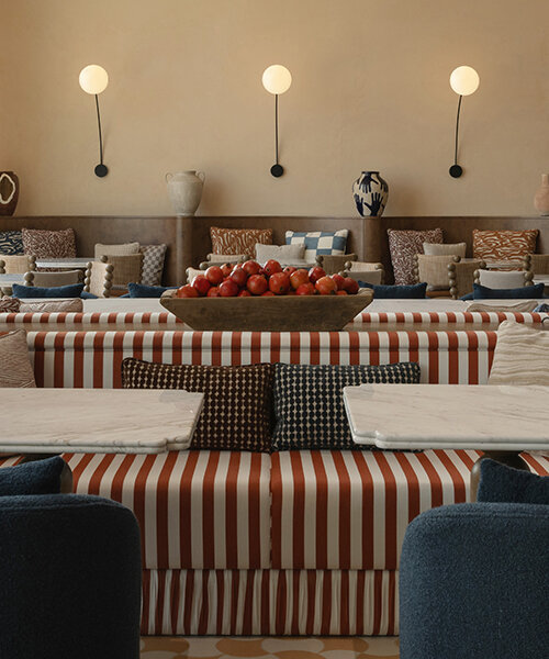 IDST pairs memphis playfulness with mediterranean ease in wave restaurant, dubai