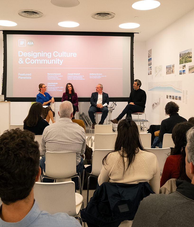 iF DESIGN and AIA new york discuss designing culture and community for urban life