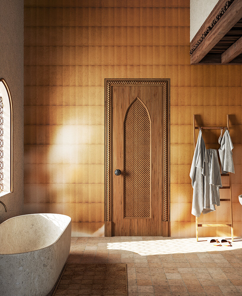 wallpaper collection flamenco dances with walls through sophisticated form, color & texture