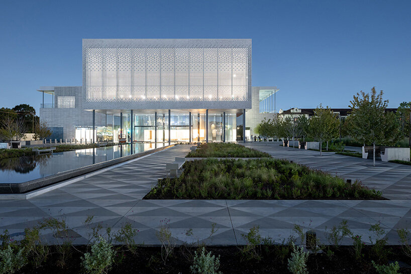 farshid moussavi shapes houston's luminous ismaili centre with perforated screens