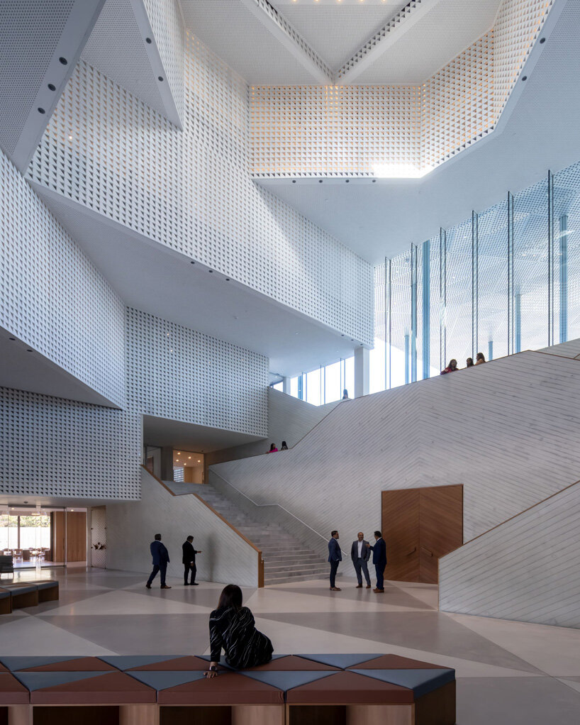 farshid moussavi shapes houston's luminous ismaili centre with perforated screens