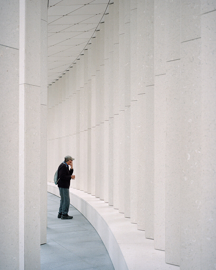recycled oyster shell terrazzo clads besley & spresser's pavilion in sydney