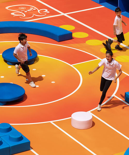 LEGO and NIKE team up to reimagine shanghai primary school as modular sports playground