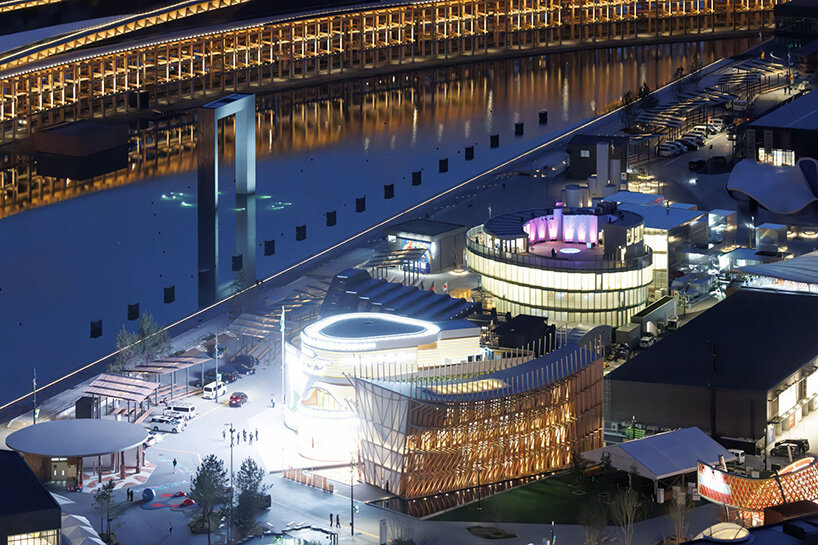 lina ghotmeh's bahrain pavilion wins gold award for best architecture at expo 2025 osaka