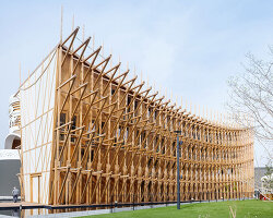 lina ghotmeh's bahrain pavilion wins gold award for best architecture at expo 2025 osaka