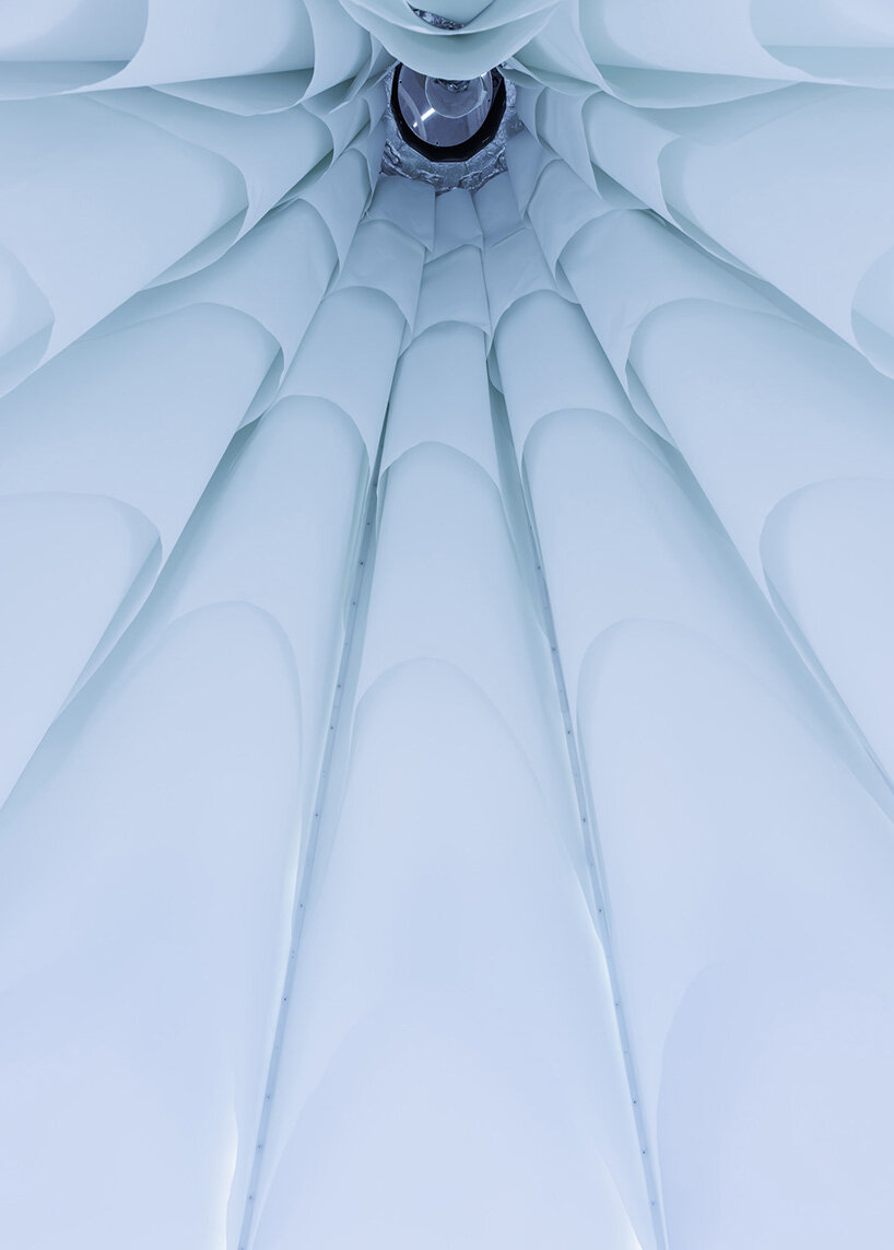 membrane structures shape experimental sauna complex by KOMPAS at expo 2025 osaka