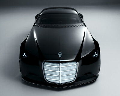 mercedes-benz reveals art deco-inspired vision iconic car with animated radiator grille