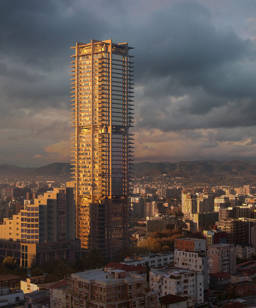 eduardo souto de moura and OODA propose 'oricon tower' for tirana, albania