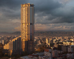 eduardo souto de moura and OODA propose 'oricon tower' for tirana, albania