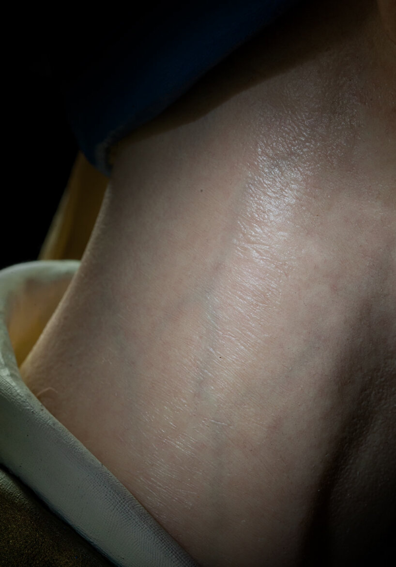 Vista del cuello de la máquina