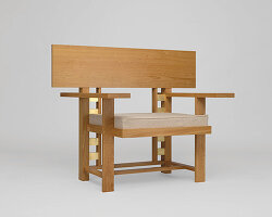 reconstructed and unbuilt frank lloyd wright chairs debut at museum of wisconsin art show
