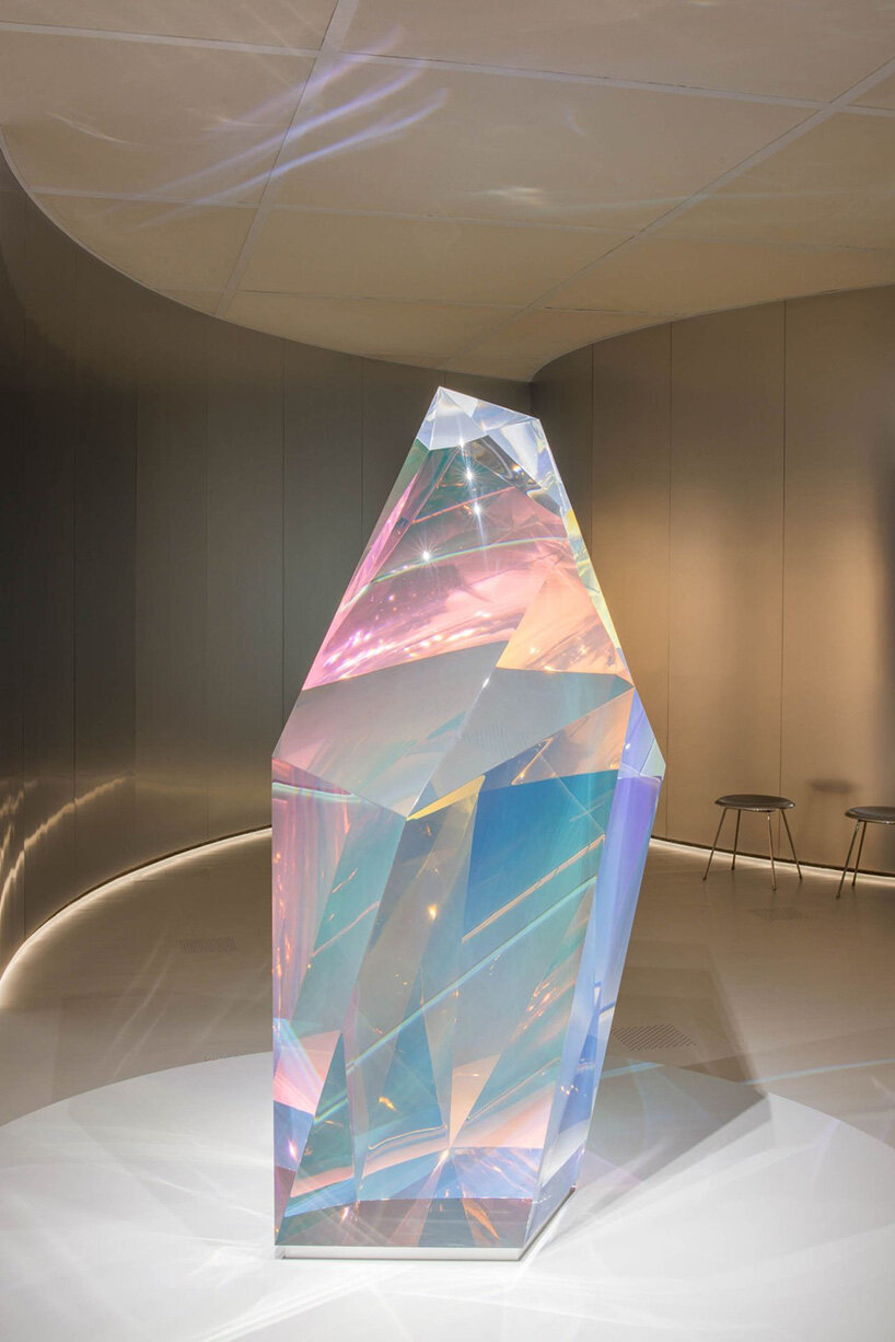 SANAA and formafantasma create kaleidoscopic landscape for bvlgari exhibition in tokyo