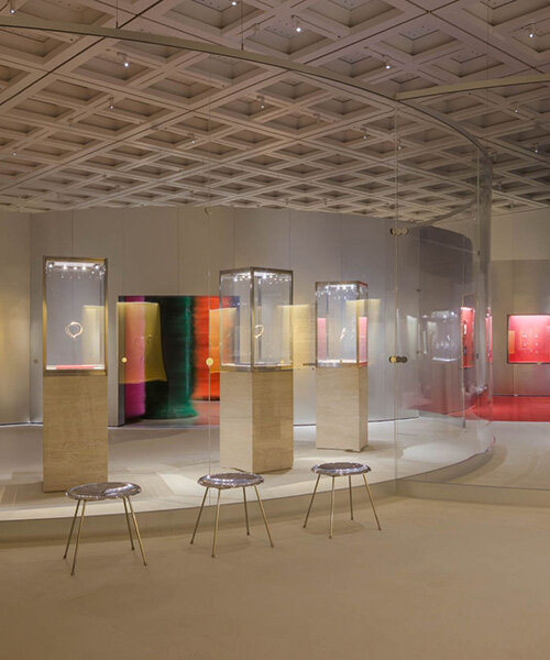 SANAA and formafantasma create kaleidoscopic landscape for bvlgari exhibition in tokyo