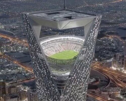 is this what saudi arabia's sky stadium for 2034 FIFA world cup will look like?