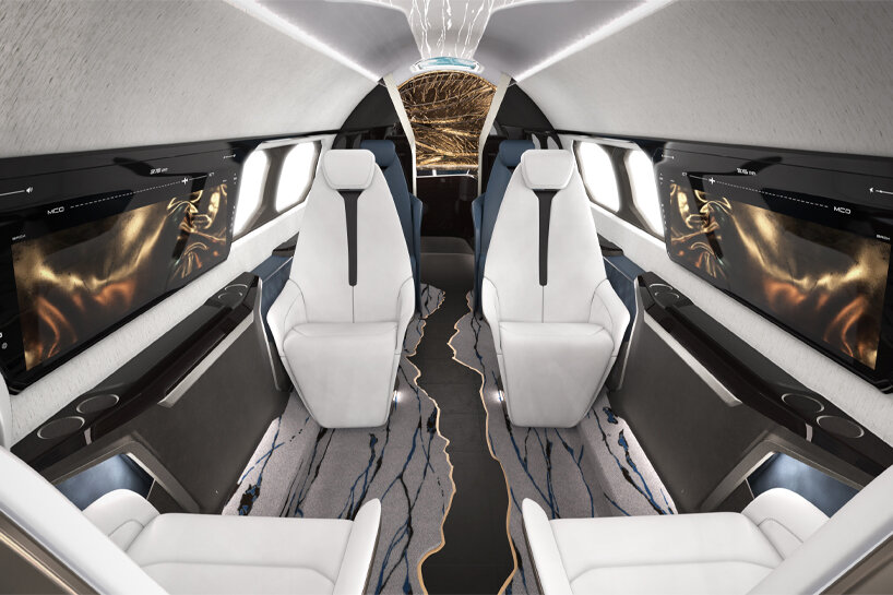 La cabina IP Proximus de Textron Aviation reinventa los aviones privados y los convierte en lofts digitales de lujo