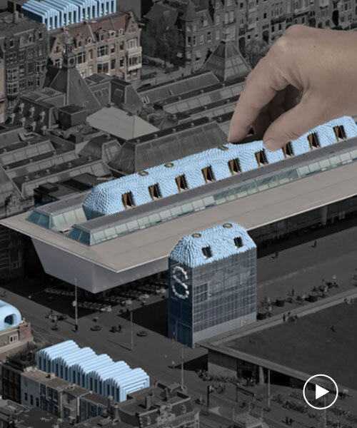 recycled 3D printed rooftop homes explore adaptable urban living at 2025 venice biennale