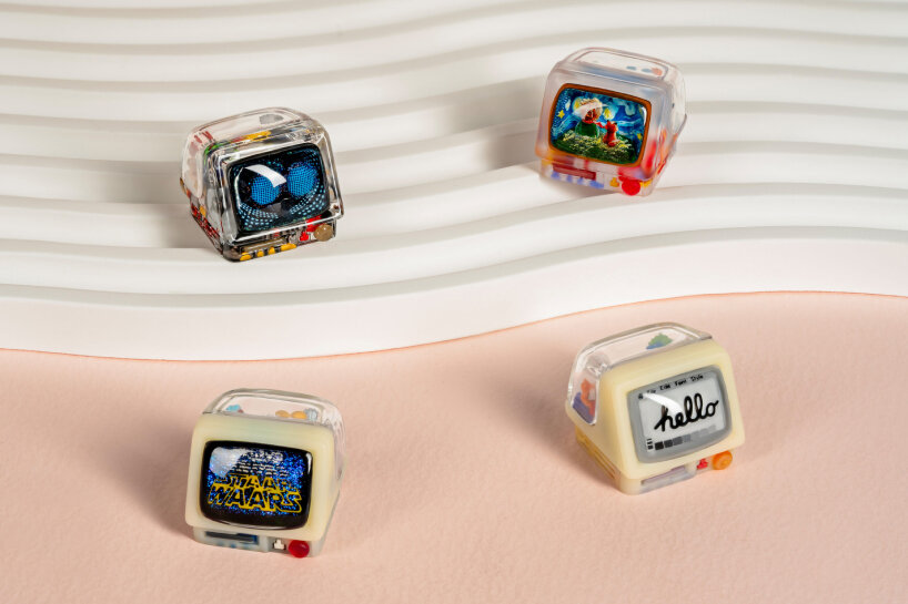 Teclas de TV retro transparentes