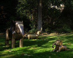 vikram goyal turns india's ancient animal fables into a scented landscape in paris