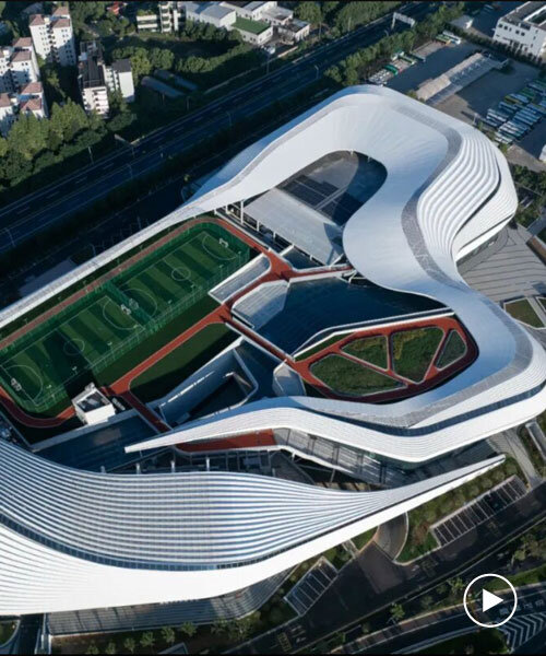 line+'s sports mall draws from waterflow and mountainous contours in china