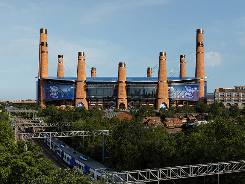 Heatherwick Studio planea construir el estadio de Birmingham alrededor de doce torres con forma de chimenea
