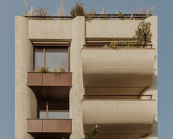 block722 crowns athens apartment building with light-filled duplex home for its founders