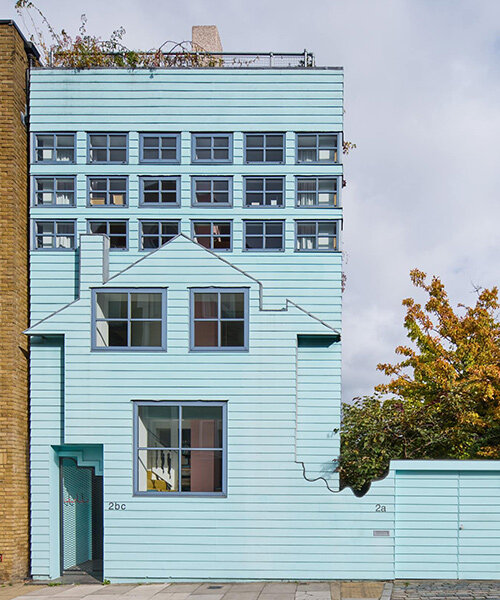 take a new look behind the expressive facade of the 2000s-era 'blue house' in london