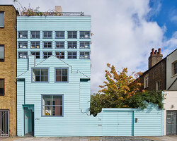 take a new look behind the expressive facade of the 2000s-era 'blue house' in london