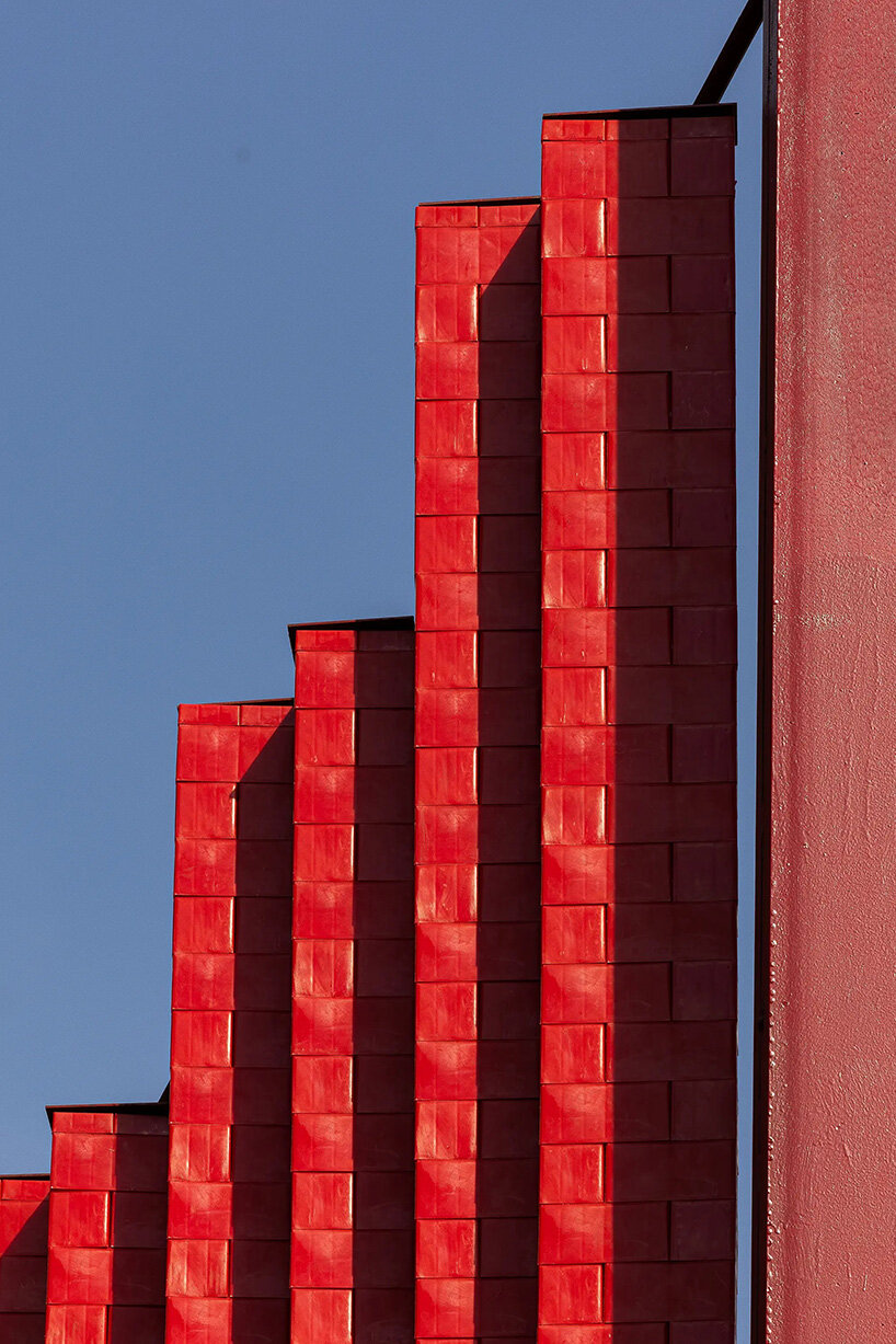 bright-red outdoor theater restores community use to cairo park amid loss of green spaces