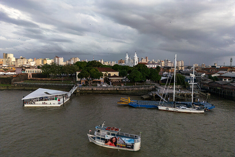 carlo Ratti y höweler + aquapraça flotante de yoon de venecia a belem para la COP30