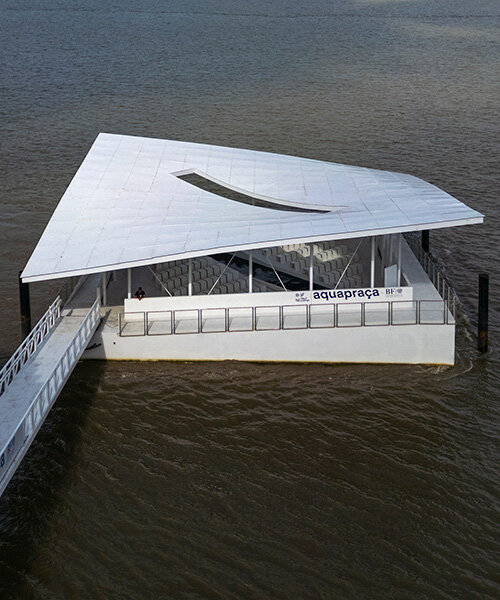 carlo ratti and höweler + yoon's floating aquapraça drifts from venice to belém for COP30