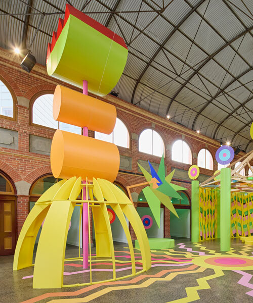 morag myerscough brings bold-colored spatial installation ‘chasing sunbeams’ to australia