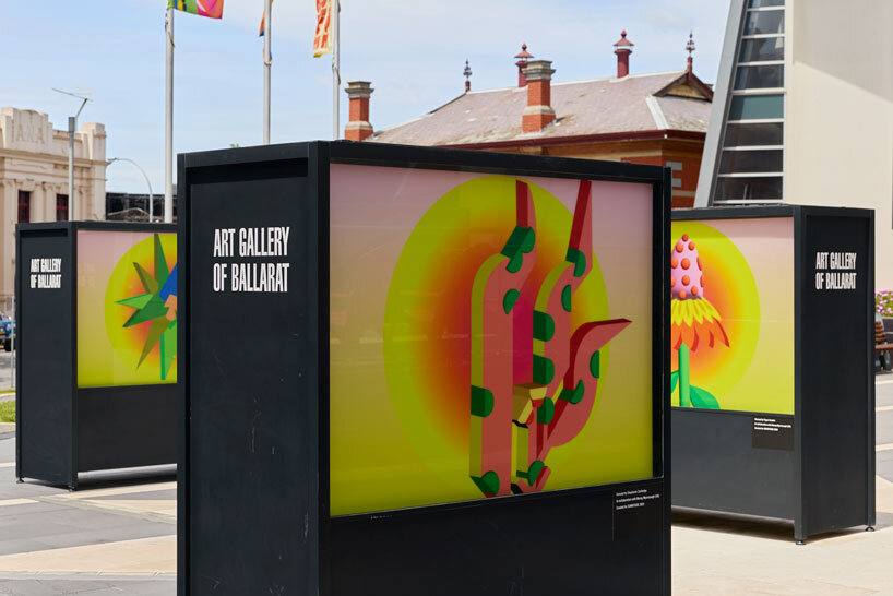 Morag Myerscough trae a Australia una instalación espacial de colores llamativos 