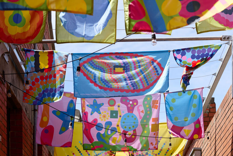 Morag Myerscough trae a Australia una instalación espacial de colores llamativos 
